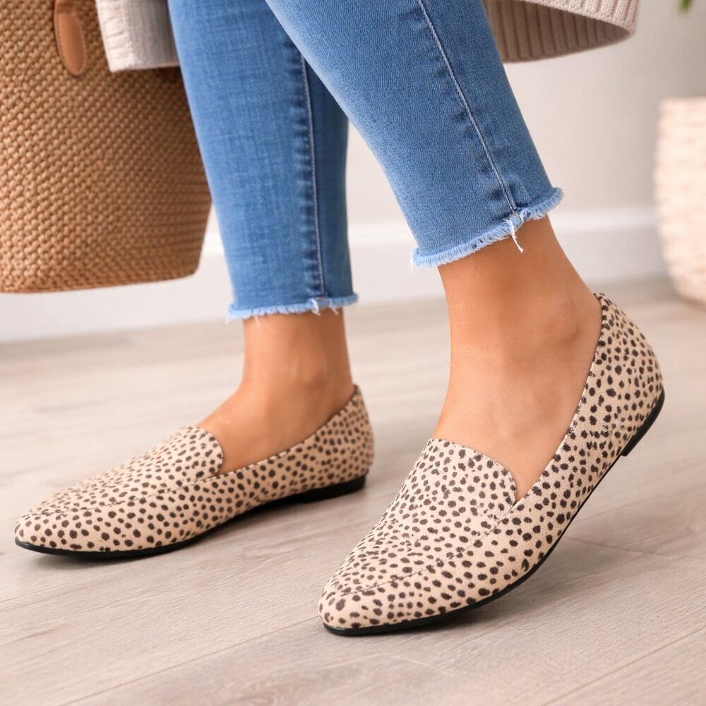 Torrid Leopard Animal Print Flats 11WW Extra Wide Slip-On Comfort Shoes